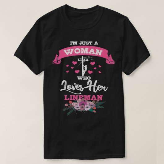 Lineman Gifts Line Worker Line Wife I Love My Line T-shirt (Design voorkant)