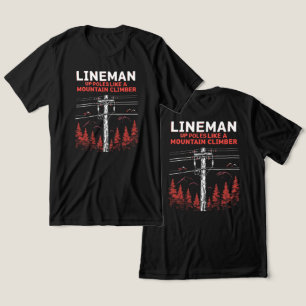 Lineman-Humor: Verhoog de polen als een bergbeklim Tri-Blend Shirt