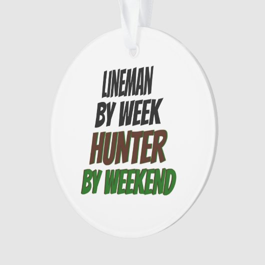 Lineman Hunter Ornament (voorkant)