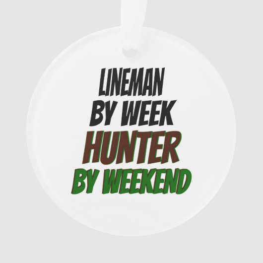Lineman Hunter Ornament (voorkant)