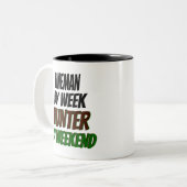 Lineman Hunter Tweekleurige Koffiemok (Voorkant links)