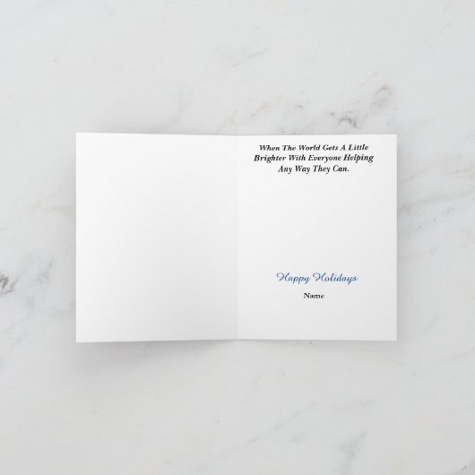 Lineman in Bucket Putting Star on Tree Kaart (Binnen)