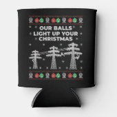 Lineman Kerstmis onze vallen lichten op Blikjeskoeler (Voorkant)