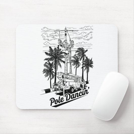 Lineman Le Dancin' Electrician Gift For Men Husban Muismat (Met muis)