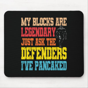 Lineman Legendary Pancake Blocks Funny Football PL Muismat