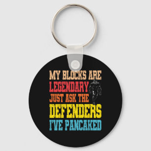Lineman Legendary Pancake Blocks Funny Football PL Sleutelhanger