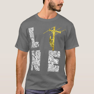 Lineman Linesman Electric Cable Lines Linewerker T-shirt
