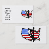 Lineman- of elektrolytische Visitekaartjes (Voorkant / Achterkant)