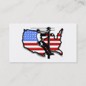 Lineman- of elektrolytische Visitekaartjes (Achterkant)