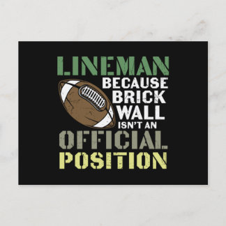 Lineman omdat Quarterbacks Briefkaart