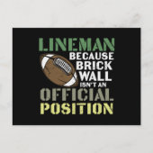 Lineman omdat Quarterbacks Briefkaart (Voorkant)