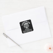 Lineman omdat quarterbacks heroe nodig heeft vierkante sticker (Envelop)
