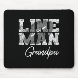 Lineman Opa - Football Speler Matching Familie Muismat