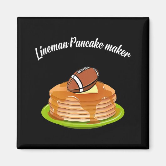 Lineman Pancake maker Football Magneet (Voorkant)