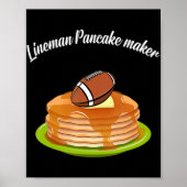 Lineman Pancake maker Football Poster (Voorkant)