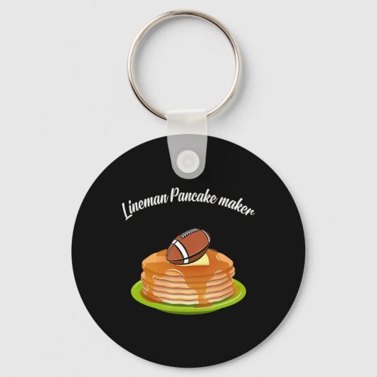 Lineman Pancake maker Football Sleutelhanger (Voorkant)
