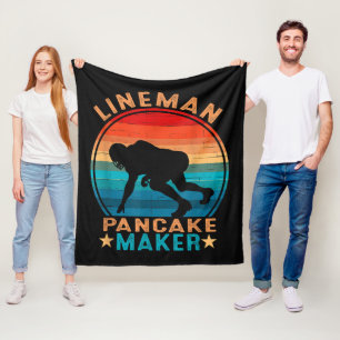 Lineman Pannenkoeken Maker - American Football Fleece Deken