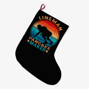 Lineman Pannenkoeken Maker - American Football Grote Kerstsok
