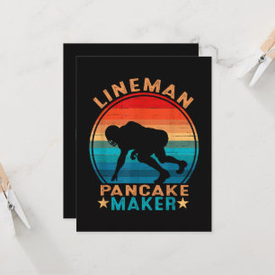 Lineman Pannenkoeken Maker - American Football Kaart