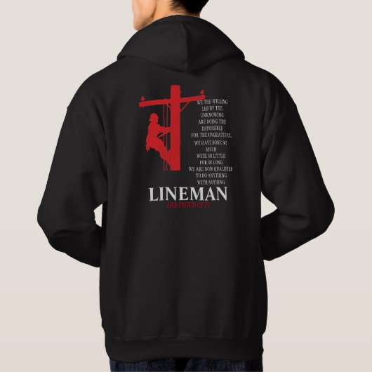Lineman Prayer Hoodie (Achterkant)