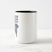 Lineman Quote Mug - I Work Where Gravity Tests  Tweekleurige Koffiemok (Center)