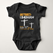 Lineman Retirement Funny Electrice Occupation Romper (Voorkant)