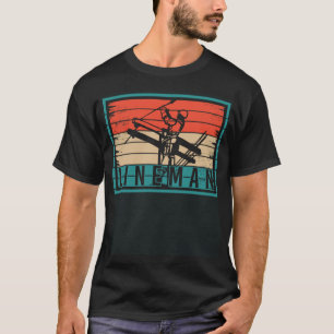 Lineman Retro Voltage Lineman Circuit Cabl T-shirt