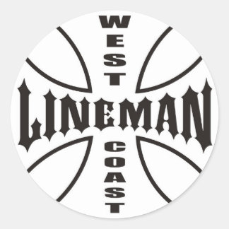 Lineman Ronde Sticker