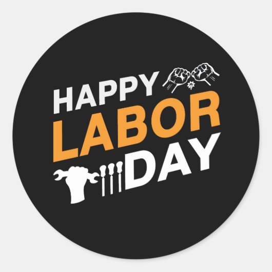 lineman-serveren-pannenkoeken-dagelijks-tshirt-ont ronde sticker (Voorkant)