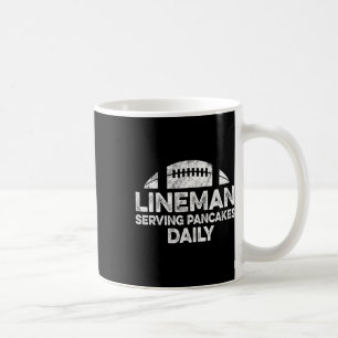 Lineman Serving Pancakes Daily Football Offensive Koffiemok
