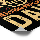 Lineman Serving Pancakes Daily Football Offensive Poster (Hoek)