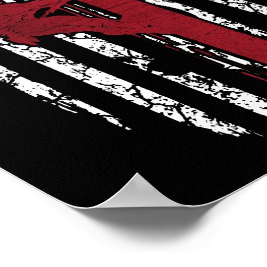 Lineman Shirten - American Lineman Flag Lineman Poster (Hoek)