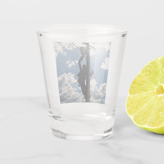 Lineman Shot Glas (Achterkant)