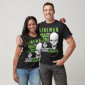 Lineman T-Shirt Lineman Well Badass T-shirt Gift (Unisex)