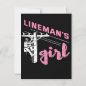 Lineman's Girl | Mechanisch canvas Kaart (Voorkant)