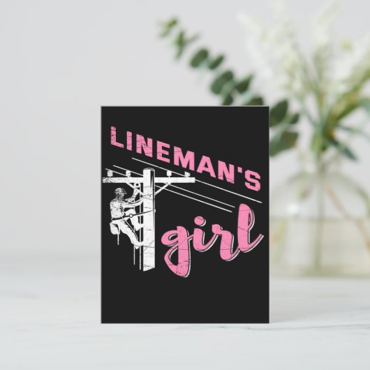 Lineman's Girl | Mechanisch canvas Kaart (Staand voorkant)