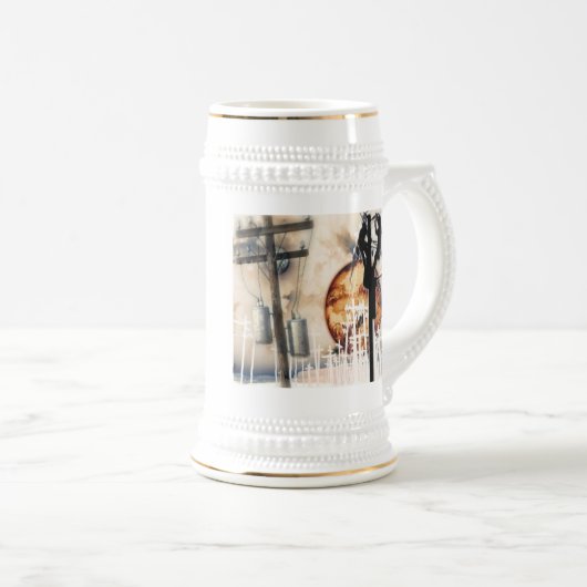 Lineman's Stein-Mok Bierpul (Voorkant rechts)