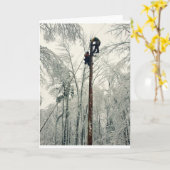 Linemen klimpaal herstellen van kracht kaart (Gele Bloem)