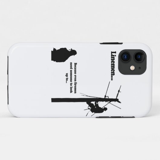 Linemen Omdat Case-Mate iPhone Case (Achterkant (horizontaal))