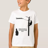 Linemen Omdat T-shirt (Voorkant)