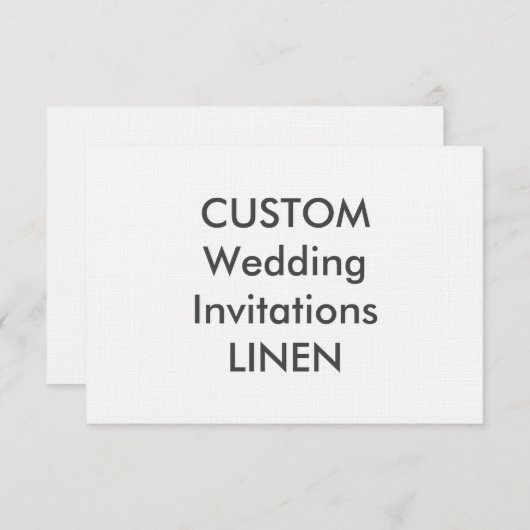 LINEN 100 lb 6,25 x 4,5-inch bruiloft Kaart (Voorkant / Achterkant)