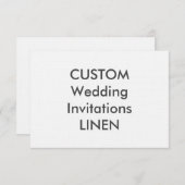 LINEN 100 lb 6,25 x 4,5-inch bruiloft Kaart (Voorkant / Achterkant)
