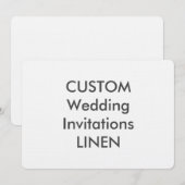 LINEN 100 lb 7-inch x 5-inch bruiloft Kaart (Voorkant / Achterkant)