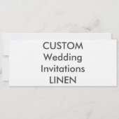 LINEN 100 lb 9,25 x 4-inch bruiloft Kaart (Voorkant)