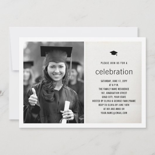  Linen Afstuderen fotograaf Kaart (Achterkant)