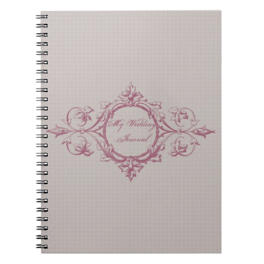 Linen and Cinnamon Wedding Journal Notitieboek (Voorkant)