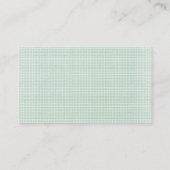 Linen Banner Personal Calling Card Contactkaartje (Achterkant)