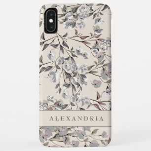Linen Beige Floral   Gepersonaliseerd Case-Mate iPhone Case