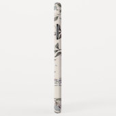 Linen Beige Floral | Gepersonaliseerd Case-Mate iPhone Case (Achterkant/rechts)