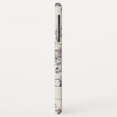 Linen Beige Floral | Gepersonaliseerd Case-Mate iPhone Case (Achterkant/links)